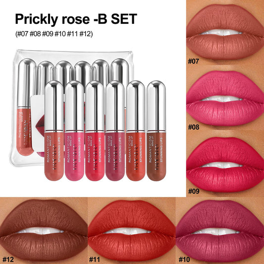 HANDAIYAN Capsule 6-Piece Long-Lasting Lip Gloss Set