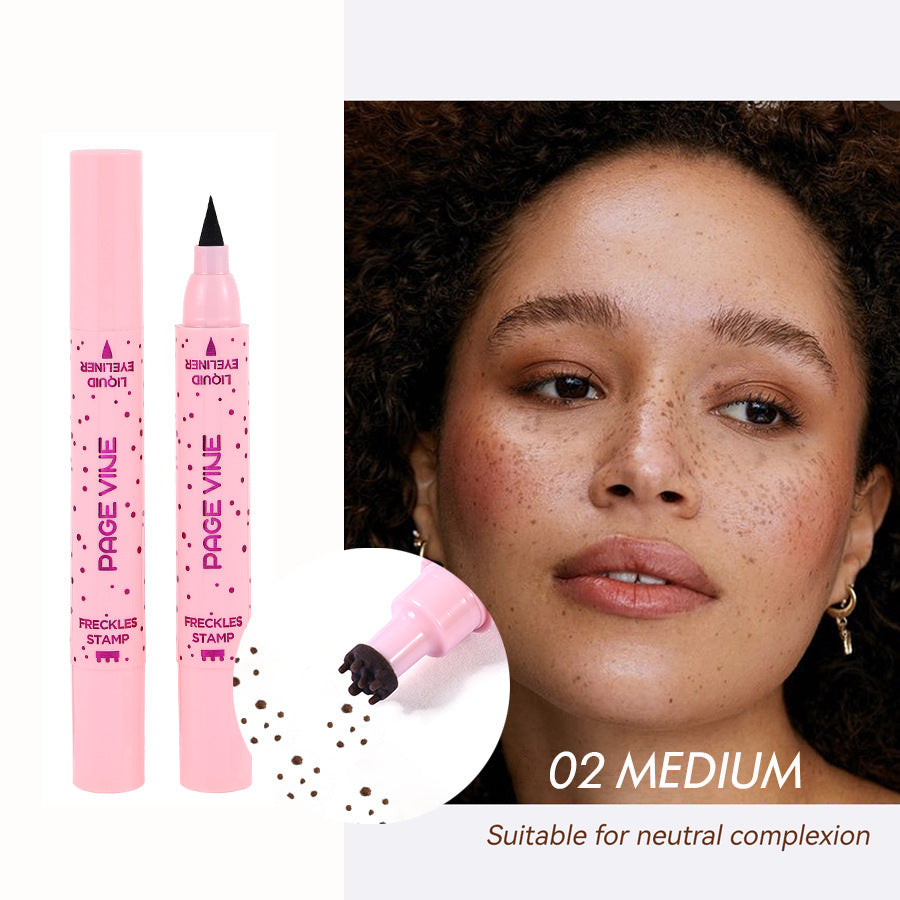 PAGE VINE Natural Freckle Pen + Dual-Ended Eyeliner