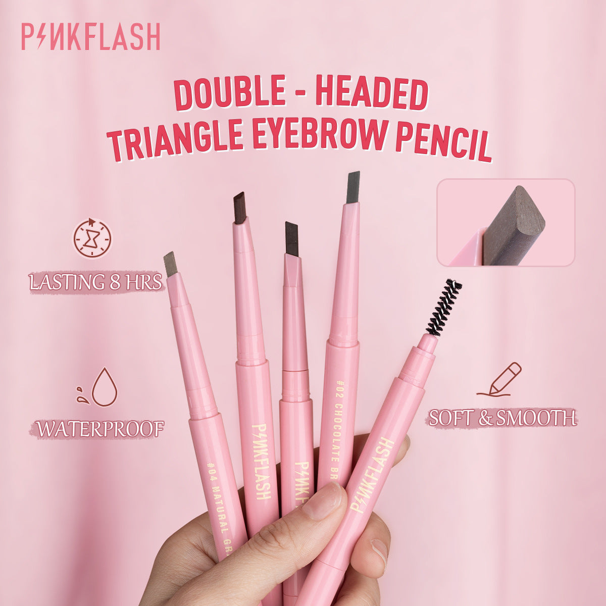 PINKFLASH Auto-Rotating Eyebrow Pencil