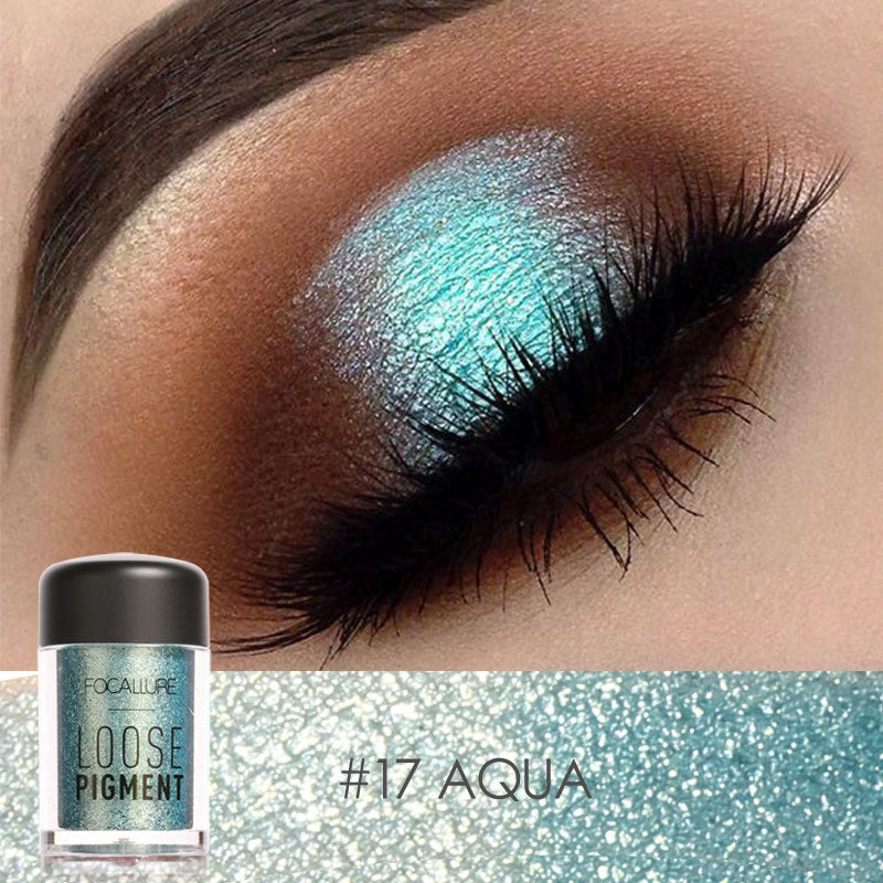 FOCALLURE Pearl Glitter Eyeshadow Pigment - High-Shine & Intense Color