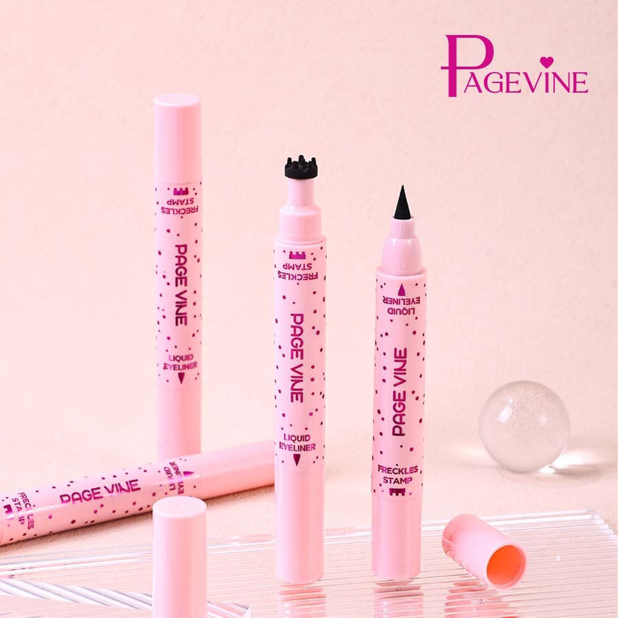 PAGE VINE Natural Freckle Pen + Dual-Ended Eyeliner