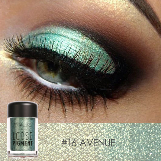 FOCALLURE Pearl Glitter Eyeshadow Pigment - High-Shine & Intense Color
