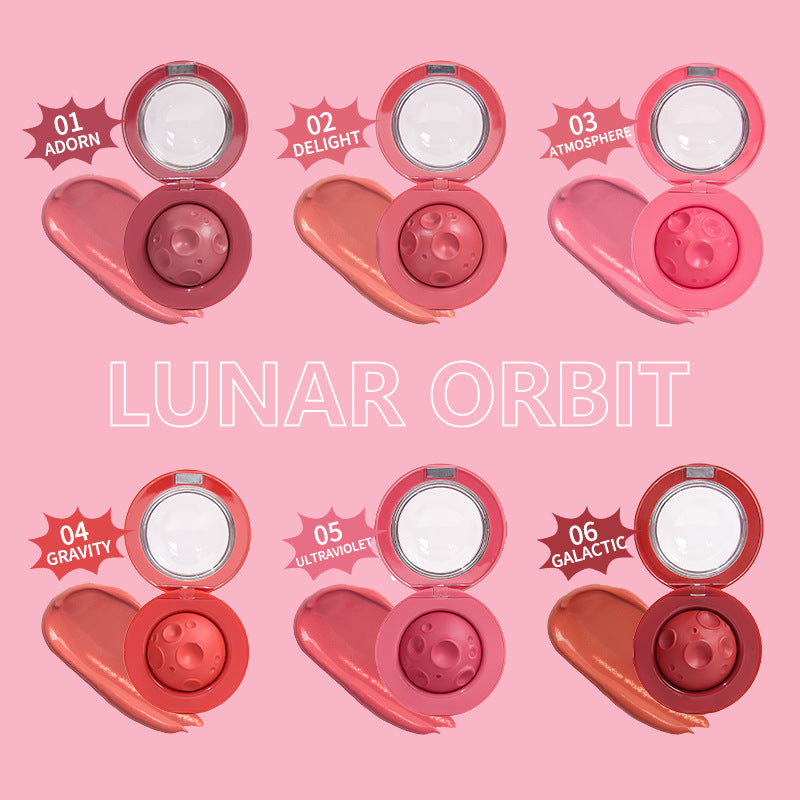 OLIBOLLA Moon-Shaped Velvet Glow Blush & Lip Mud 2-in-1
