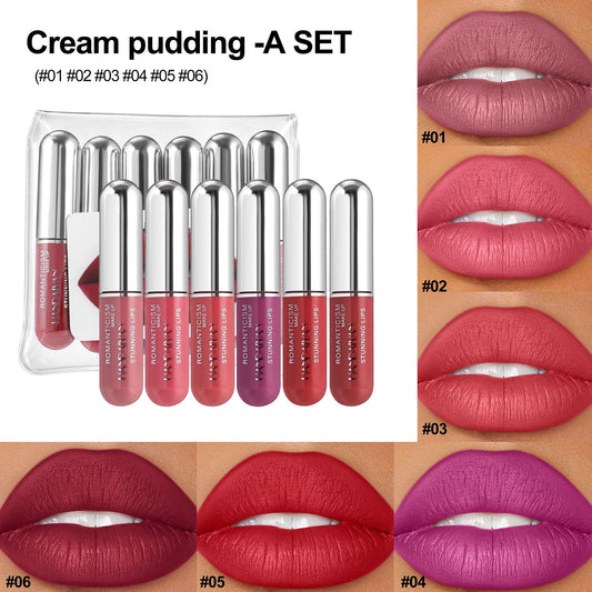 HANDAIYAN Capsule 6-Piece Long-Lasting Lip Gloss Set