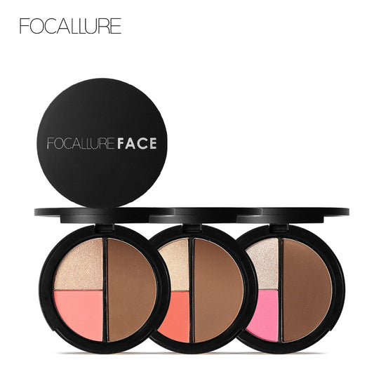 FOCALLURE All-in-One Highlighter & Blush Palette