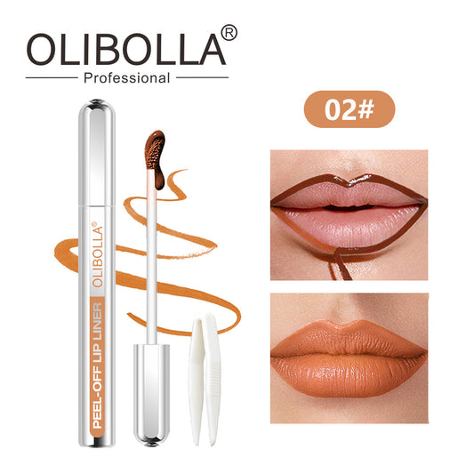 OLIBOLLA 5-Color Peel-Off Lip Liner | Waterproof, Long-Lasting, Smudge-Proof | Wholesale 12pcs MOQ | Worldwide Shipping