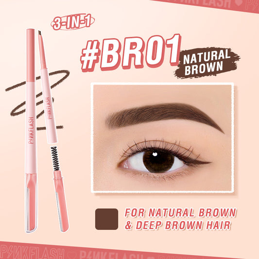 PINKFLASH 3-in-1 Multi-Function Brow Pencil