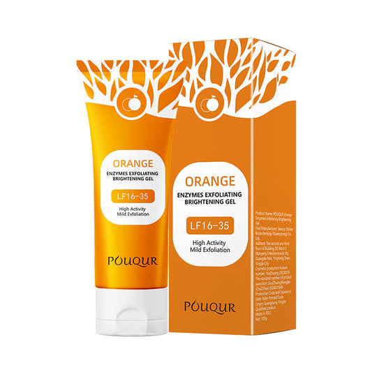 POUQUR Orange Enzyme Exfoliating Gel – Gentle Dead Skin & Deep Cleanser