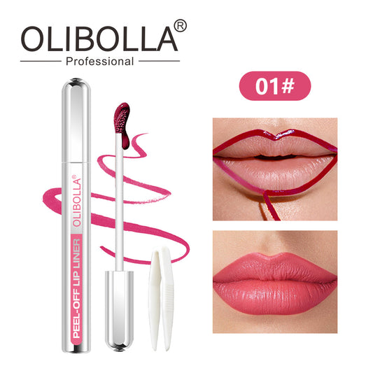 OLIBOLLA 5-Color Peel-Off Lip Liner | Waterproof, Long-Lasting, Smudge-Proof | Wholesale 12pcs MOQ | Worldwide Shipping