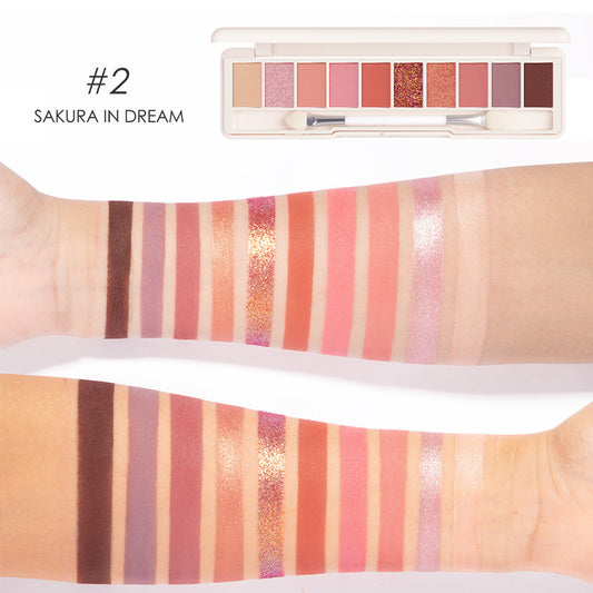 FOCALLURE 10-Color Eyeshadow Palette - Highly Pigmented & Blendable
