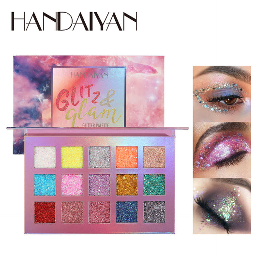 HANDAIYAN 15-Color Eyeshadow Palette