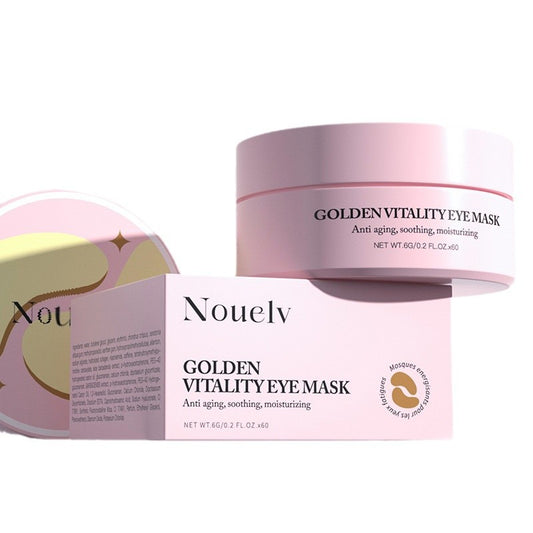 NOUELV 24K Gold Collagen Gel Eye Mask with Caffeine