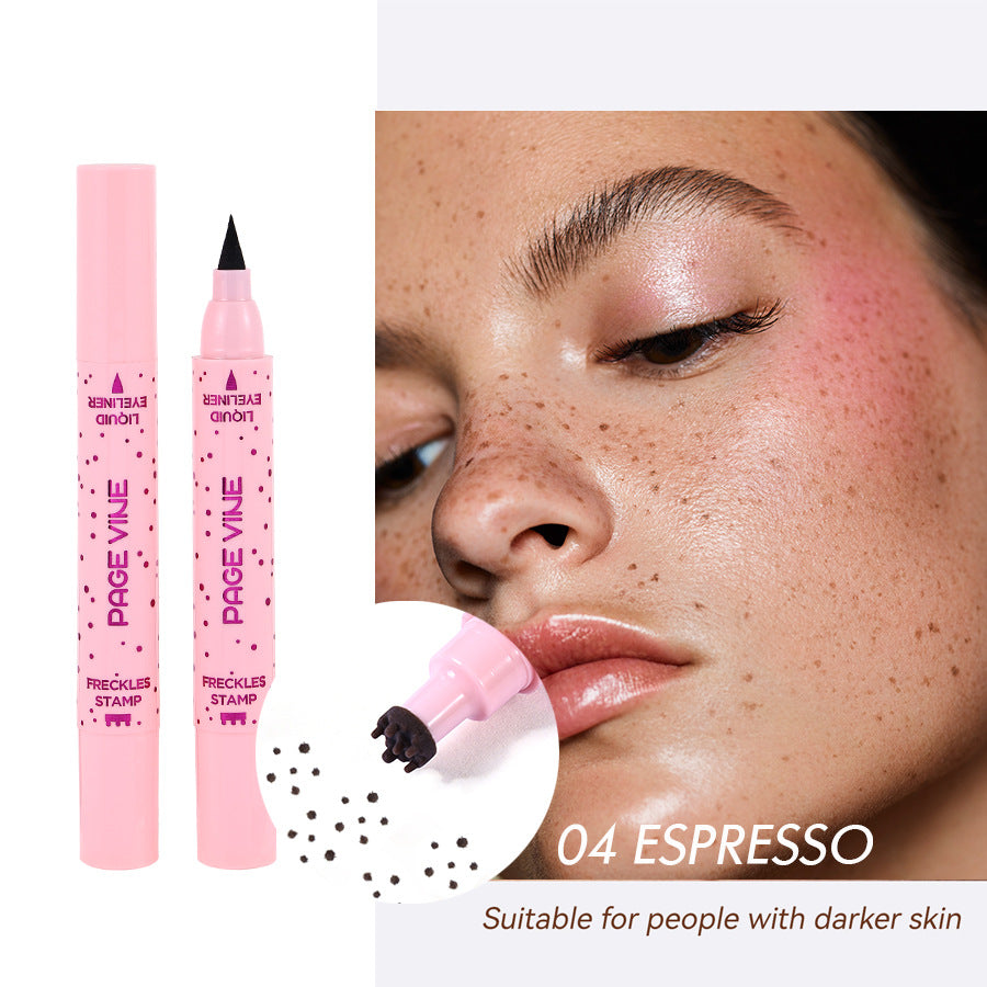 PAGE VINE Natural Freckle Pen + Dual-Ended Eyeliner