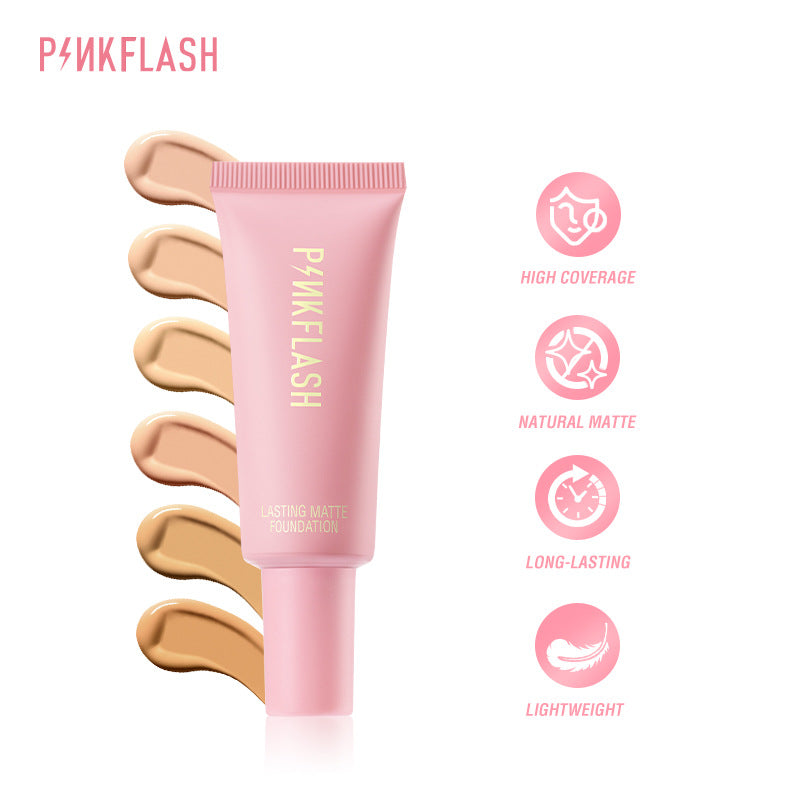 PINKFLASH Matte Liquid Foundation - Waterproof & Long-Lasting