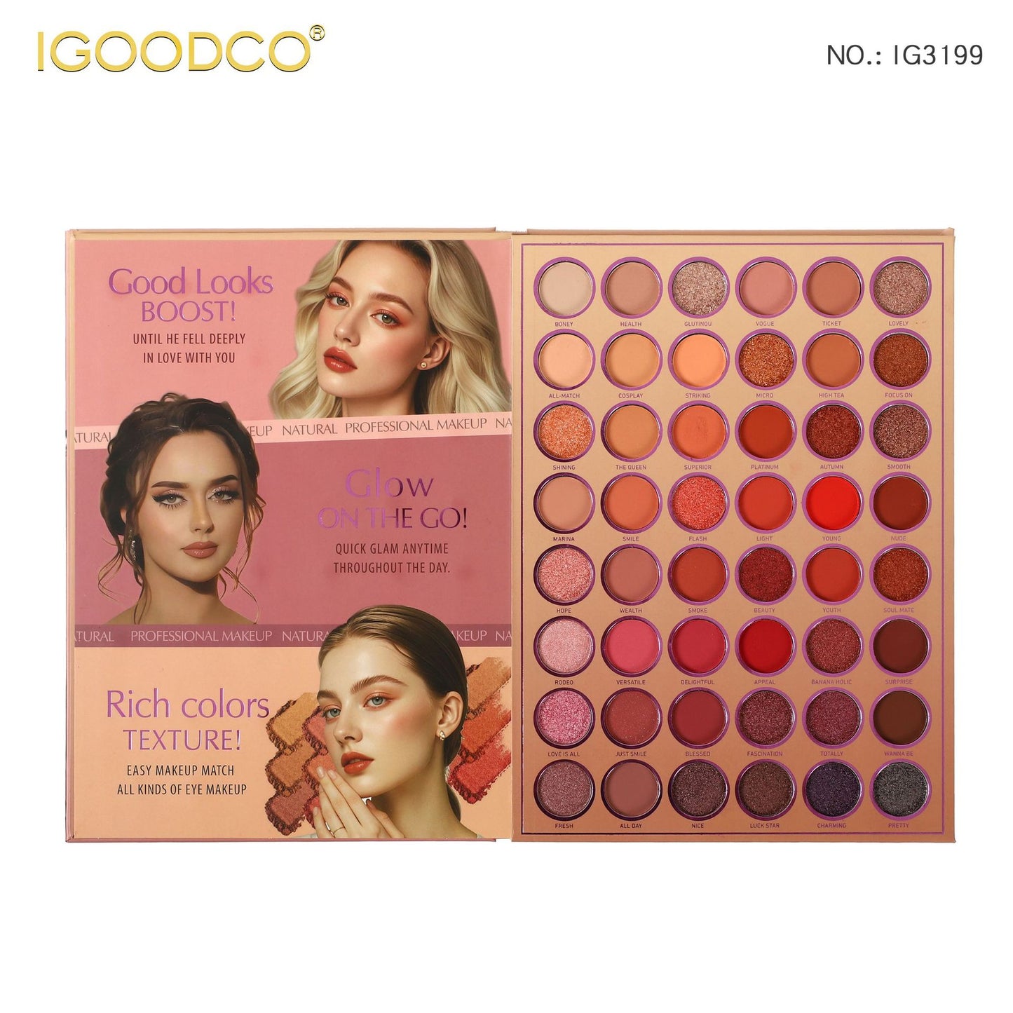 IGOODCO 144-Color Eyeshadow Palette
