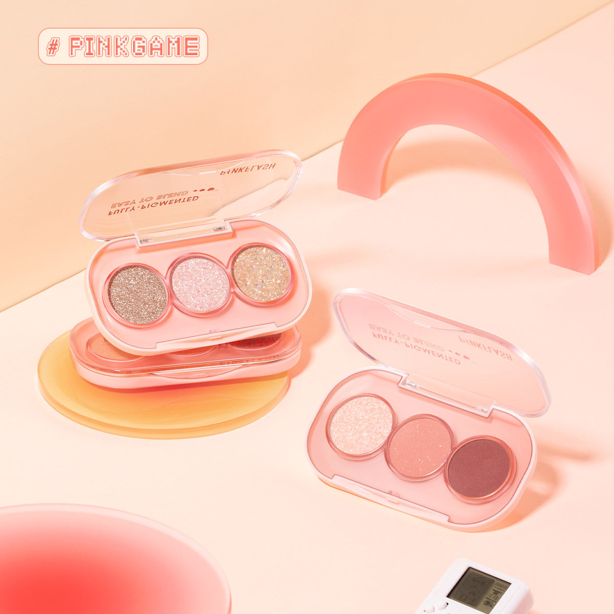 PINKFLASH 3-Color Girly Eyeshadow Palette