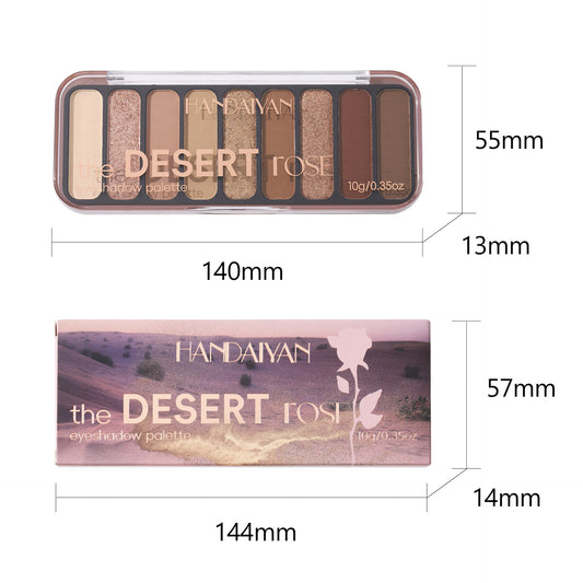 HANDAIYAN 9-Color All-Matte Eyeshadow Palette