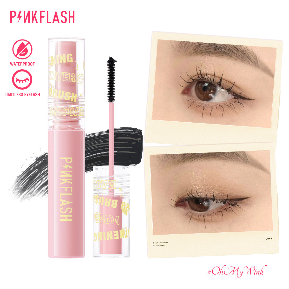 PINKFLASH Lash Volumizing Mascara (Oily Formula)
