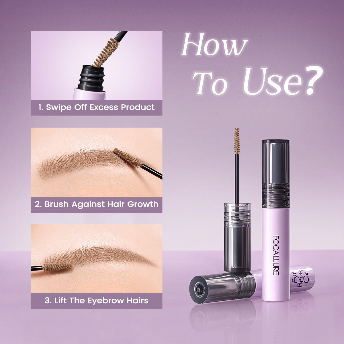 FOCALLURE Thin Brush Brow Mascara