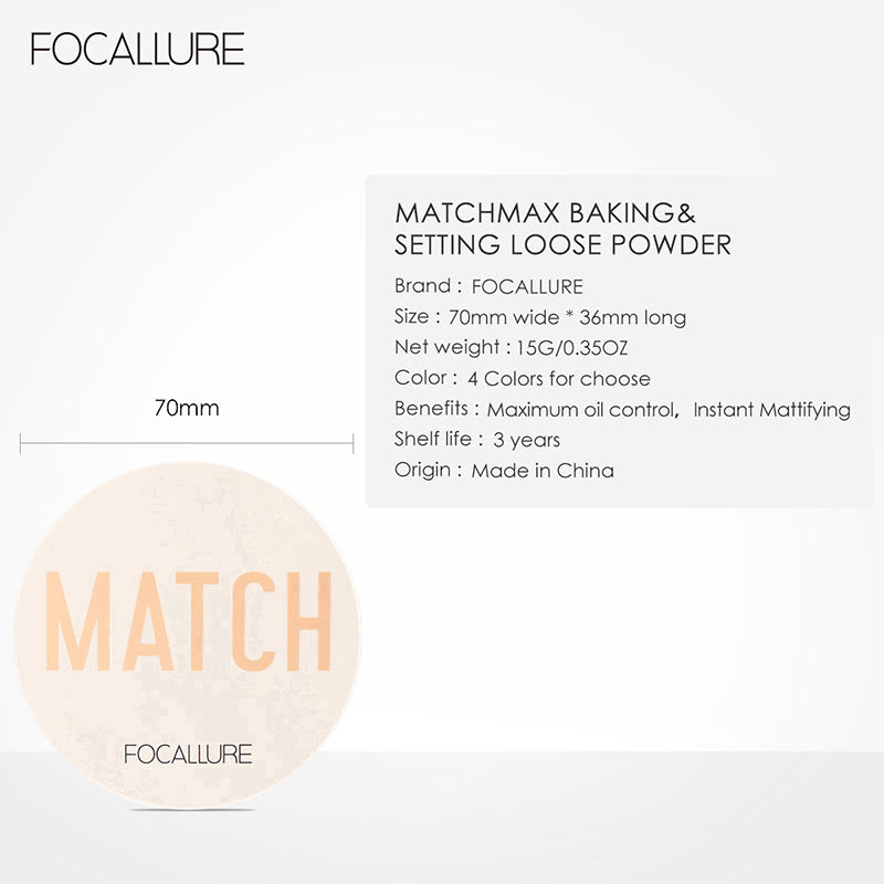 FOCALLURE Matte Setting Powder