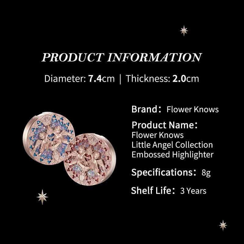 Flower Knows Little Angel Collection Embossed Highlighter 8g