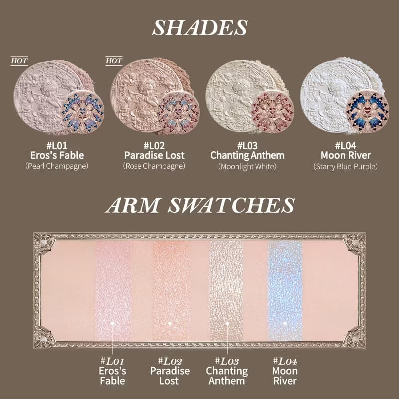 Flower Knows Little Angel Collection Embossed Highlighter 8g
