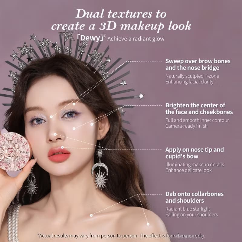 Flower Knows Little Angel Collection Embossed Highlighter 8g