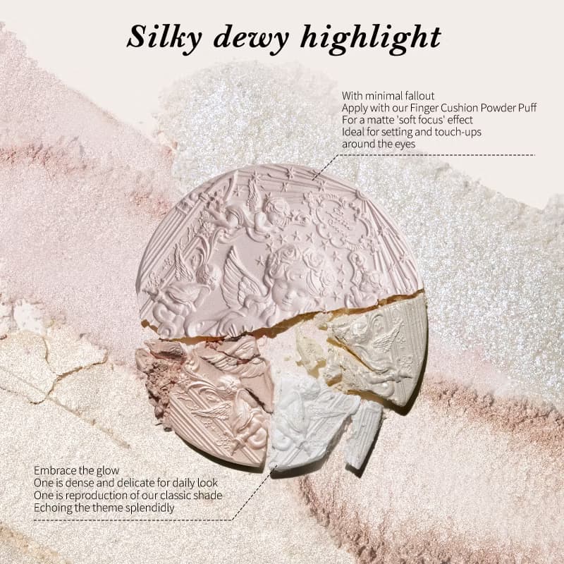 Flower Knows Little Angel Collection Embossed Highlighter 8g