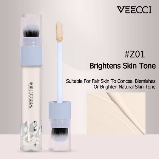 VEECCI 遮瑕膏 輕薄貼合 不卡粉 附贈刷頭 方便使用 3.8g