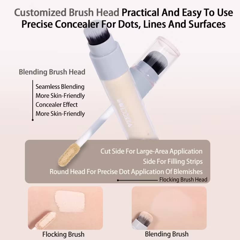 VEECCI Concealer Thin Fits Well Does Not Get Stuck Comes With Brush Head Easy To Use 3.8g