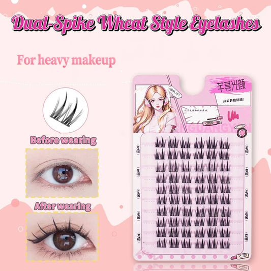 Double Tip Wheat Ear Lashes