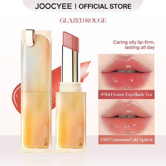 JOOCYEE Glazed Rouge Lipstick Moisturizer Water Gloss Lip balm Makeup Waterproof Long-lasting Lip Serum16 colors