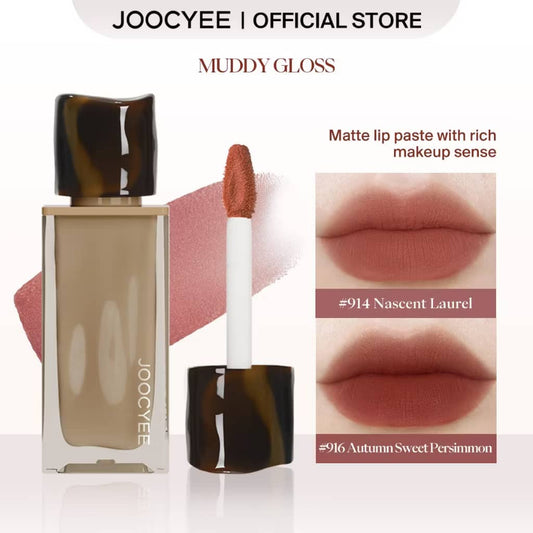 JOOCYEE LIPSTICK MUDDY GLOSS High coverage Lipmatte Clay Beauty Lip Makeup Long-lasting 8 colors