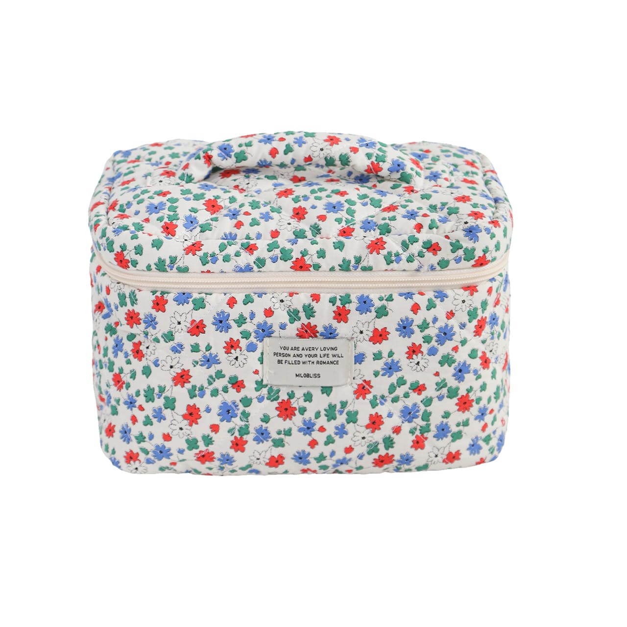 Floral Portable Cotton Makeup Bag