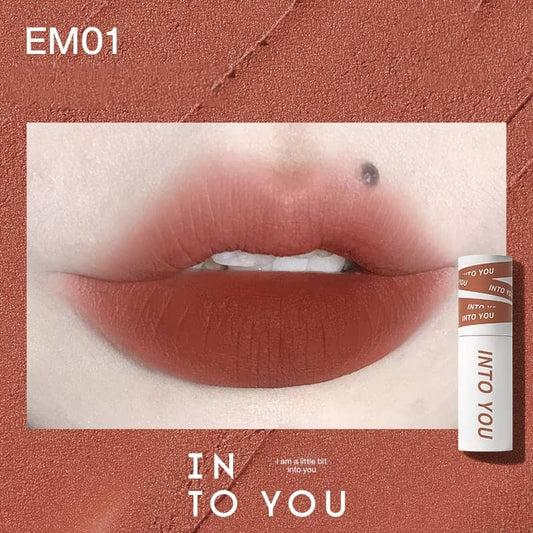INTO YOU heroine lip mud matte lip and cheek dual-use long-lasting non-stick lip mud lipstick