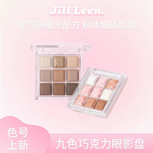 JILLLEEN Chocolate 9-Color Eyeshadow Palette | Earth Tone | Matte & Shimmer