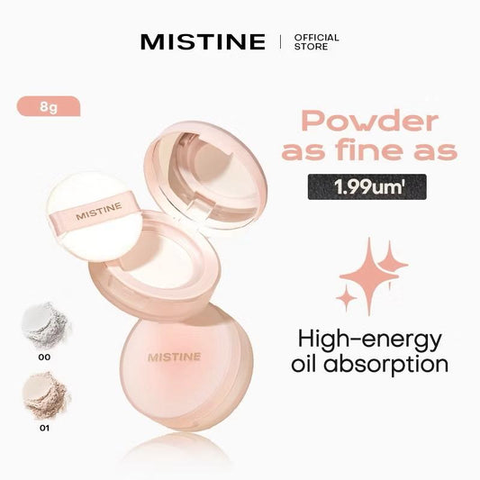 Mistine Powder Soft Focus Makeup Loose Setting Powder Hold Makeup Matte Oil-control Compact Powder