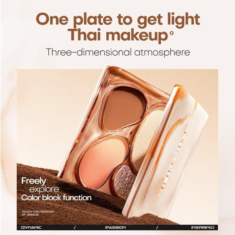 MISTINE contour Thai Milk Coffee Facial Comprehensive Makeup All-in-One Palette
