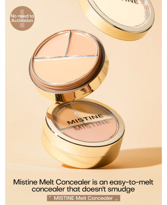 MISTINE Full Coverage Flawless Poreless 3 Color Cream Concealer Natural Invisible Acne Long-lasting waterproof