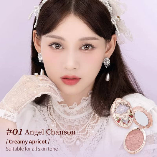 Flower Knows Strawberry Rococo Series Blush | Single Shade 5g | Long-Lasting Soft Matte Finish