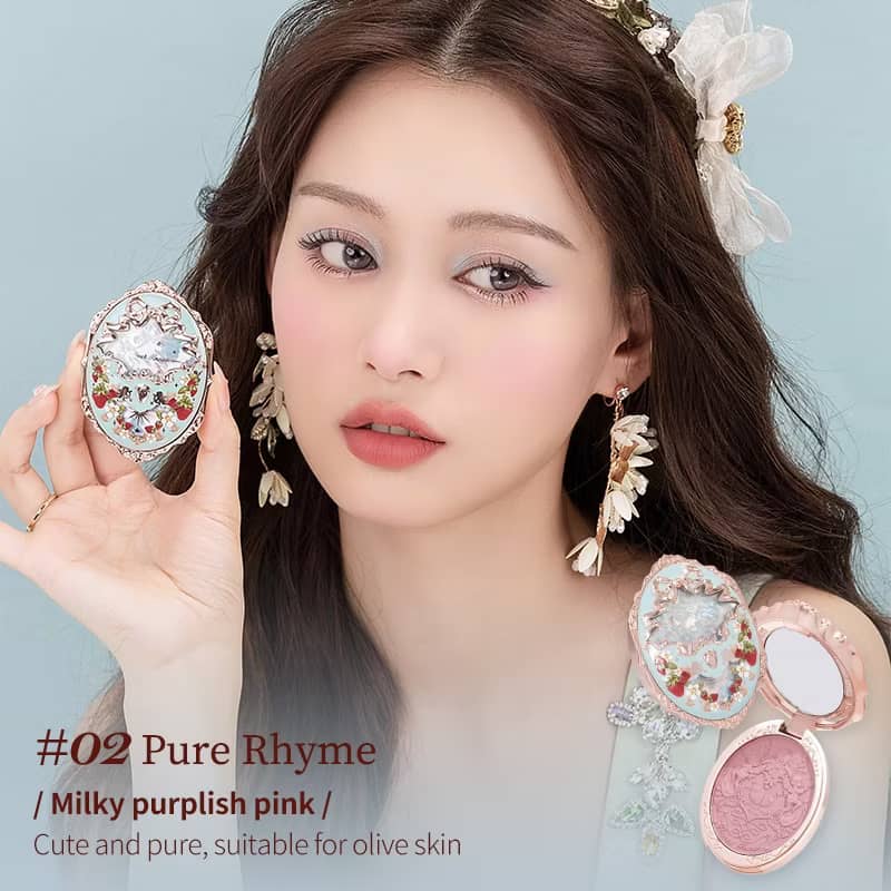 Flower Knows Strawberry Rococo Series Blush | Single Shade 5g | Long-Lasting Soft Matte Finish
