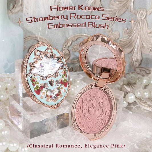 Flower Knows Strawberry Rococo Series Blush | Single Shade 5g | Long-Lasting Soft Matte Finish