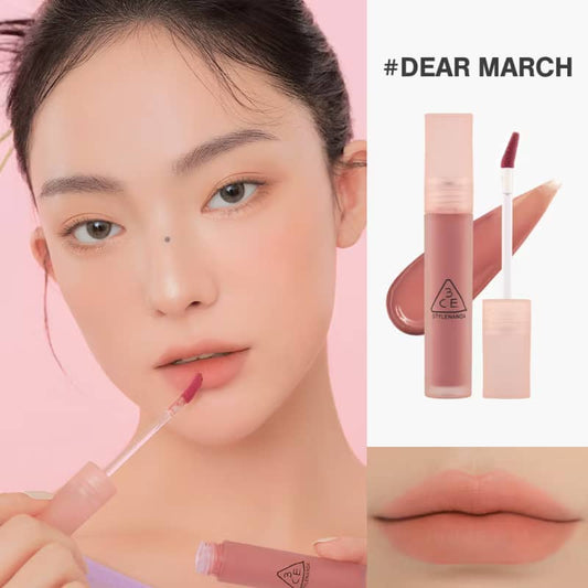 3CE Blur Water Lip Tint, Moisturizing water-like light blur soft-focus pout silky smooth texture comfortable finish