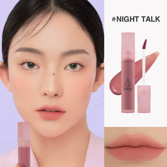 3CE Blur Water Lip Tint, Moisturizing water-like light blur soft-focus pout silky smooth texture comfortable finish