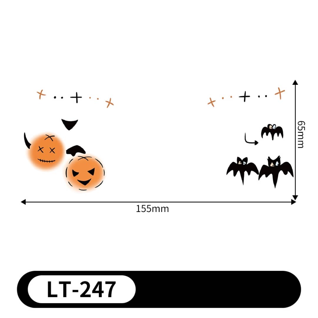 Halloween Face Tattoo Stickers – Spooky Makeup Temporary Tattoos | Waterproof, Sweat-Resistant & Easy to Remove
