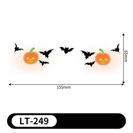 Halloween Face Tattoo Stickers – Spooky Makeup Temporary Tattoos | Waterproof, Sweat-Resistant & Easy to Remove