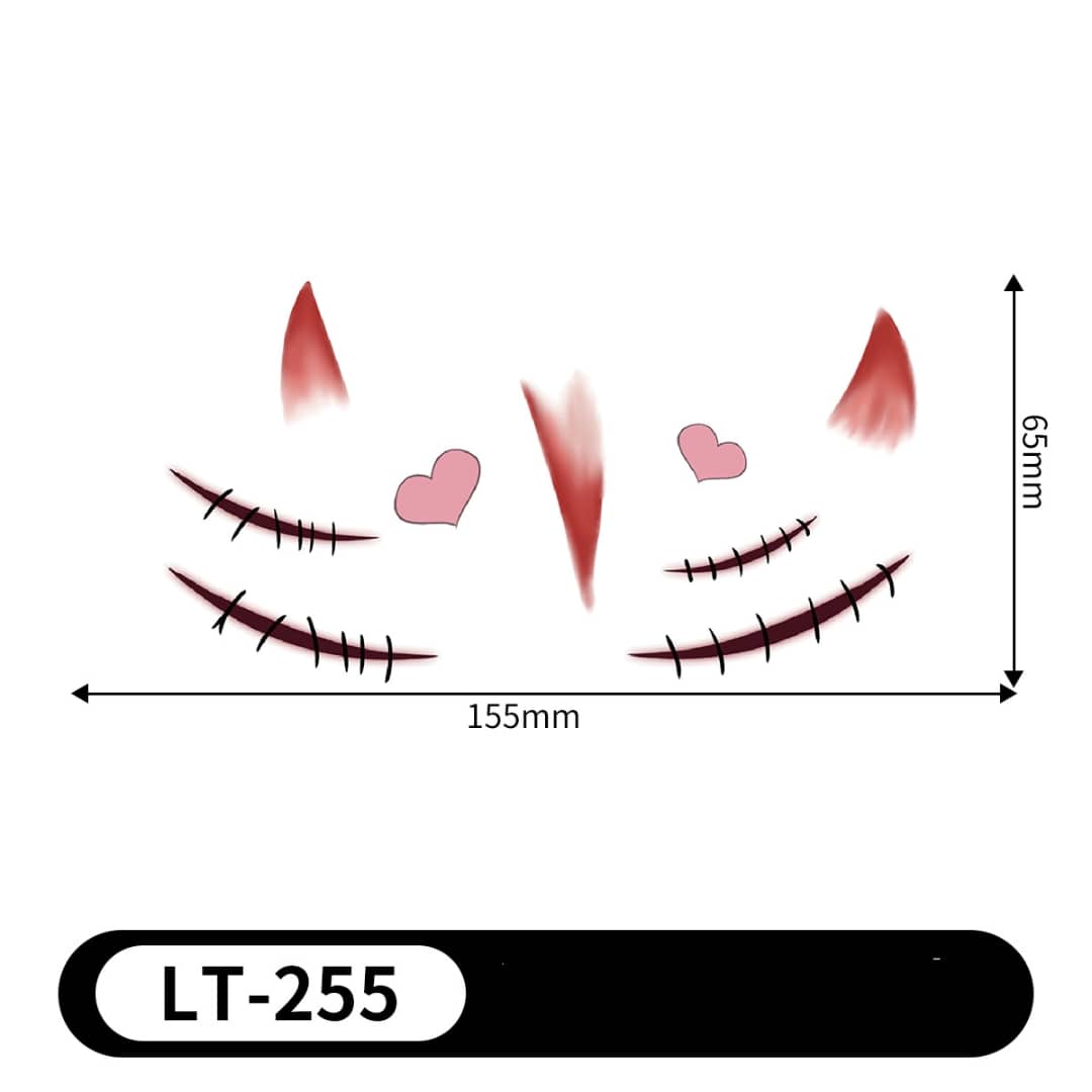 Halloween Face Tattoo Stickers – Spooky Makeup Temporary Tattoos | Waterproof, Sweat-Resistant & Easy to Remove