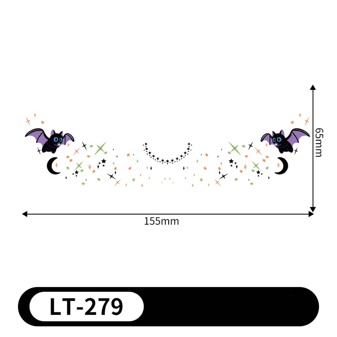 Halloween Face Tattoo Stickers – Spooky Makeup Temporary Tattoos | Waterproof, Sweat-Resistant & Easy to Remove