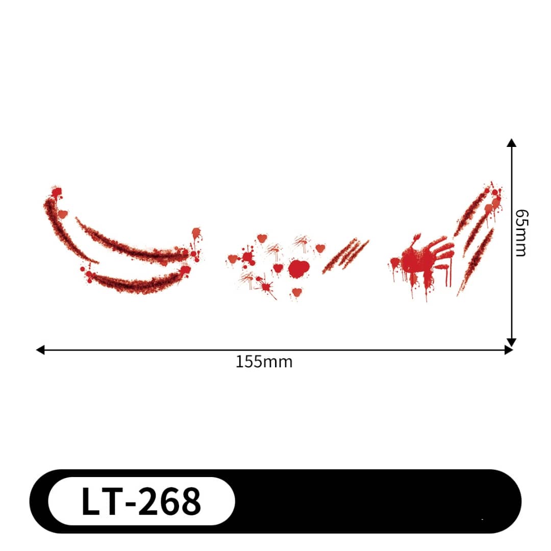 Halloween Face Tattoo Stickers – Spooky Makeup Temporary Tattoos | Waterproof, Sweat-Resistant & Easy to Remove