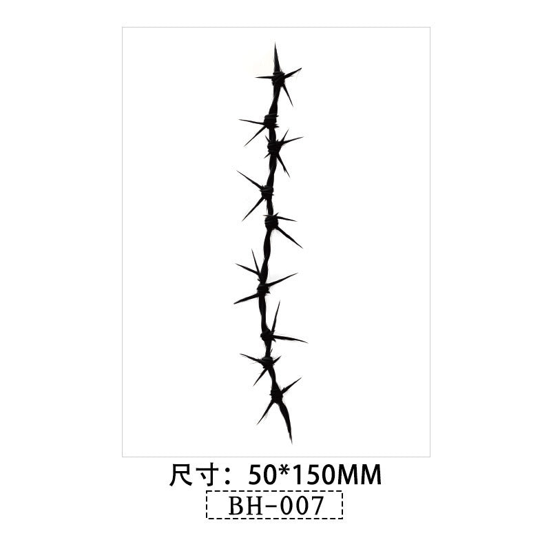 Halloween Scar Tattoo Stickers – Realistic Wound & Scratch Temporary Face Tattoos